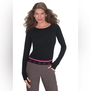 🆕 2 pieces Koi Lite™ Scrubs 315 Divine Long Sleeve Seamless Tee in Black